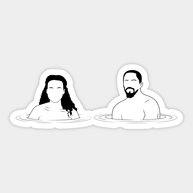 Django & Broomhilda Sticker by Woah_Jonny